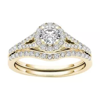 Кольца для женщин, позолоченные кольца с цирконием, пара инкрустированных классических ювелирных колец, ювелирные изделия 10 серебряный