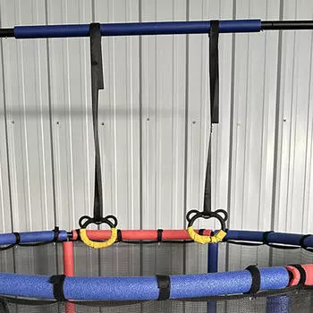 Кольца гимнастические для дома и спортзала, регулируемые ремни, пряжки, переносные, грузоподъемность 400 кг