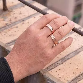 Кольца из чистой меди, магнитные, для здоровья, энергии, с открытой манжетой на палец, регулируемое кольцо для женщин и мужчин, обручальные кольца 6 мм, минималистичные ювелирные изделия Resizable