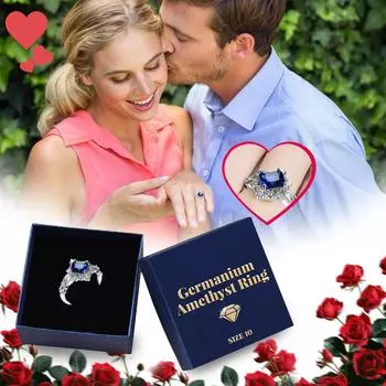 Кольца из германия и парные кольца — продуманные подарки на любой случай Кольца из кристаллов и доступные бриллианты, 1 шт. One Size белый