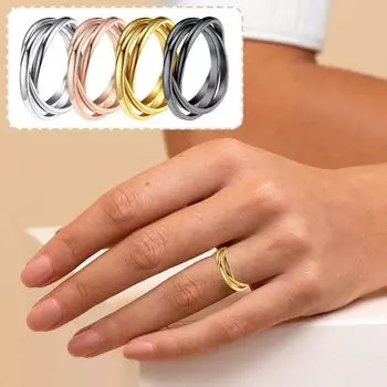 Кольца из нержавеющей стали для женщин, куполообразное кольцо, штабелируемые крестовые кольца для девочек-подростков, ювелирные изделия, подарок 10 серебряный