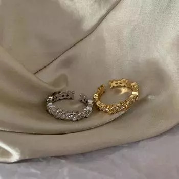 Кольца из стерлингового серебра 925 пробы для женщин и мужчин, Франция, геометрические кресты, кольца с фианитами, ювелирные изделия, подарки, новые Resizable