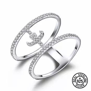 Кольца из стерлингового серебра 925 пробы, кактусы, прозрачный циркон, милые кольца для девочек для женщин, подарки на день рождения, ювелирные изделия в европейском стиле 8