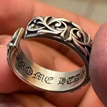Кольца из стерлингового серебра с готическим крестом для мужчин и женщин, законодатели мод в стиле ретро, тайское серебро, вечное кольцо из ротанга, ювелирные изделия