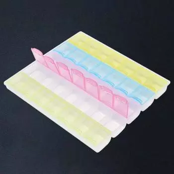 Кольца Контейнер Крышка Дизайн Компактный Материал ПП Хороший Прозрачный 35 Сеток Ожерелье Ювелирные Изделия Футляр Товары Для Дома разноцветный