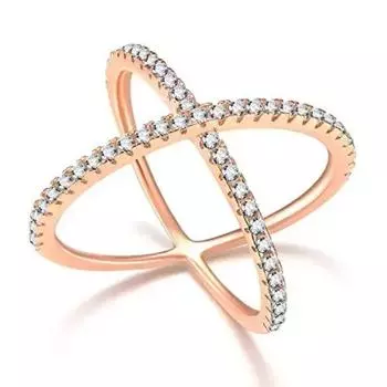 Кольца крест-накрест из стерлингового серебра 925 пробы с фианитами, обручальное кольцо с кубическим цирконием для женщин, ювелирные украшения 5 серебряный