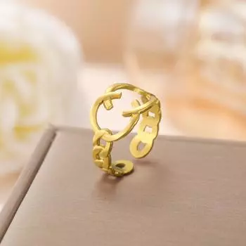 Кольца-манжеты из нержавеющей стали в винтажном стиле для женщин и девушек, элегантные модные новые невыцветающие ювелирные изделия для дам, подарок на вечеринку risizabie