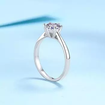 Кольца Neetim с муассанитом 2 карата для женщин, белое золото, покрытие из стерлингового серебра с бриллиантом и сертификатом Gra, обручальное кольцо, ювелирные изделия 10