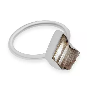 Кольца ручной работы из натурального белого кварца с аурой из стерлингового серебра 925 пробы для женщин и девочек 7.75