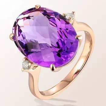 Кольца с крупными драгоценными камнями, синими и фиолетовыми кристаллами для женщин, аквамарин, аметист, циркон, розовое золото, ювелирные изделия для коктейльной вечеринки, подарок resizable