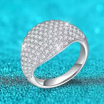 Кольца с муассанитом из 18-каратного золота 2,42 карата с бриллиантами для женщин, мужской браслет в стиле хип-хоп, серебро 925 пробы с сертификатом 5