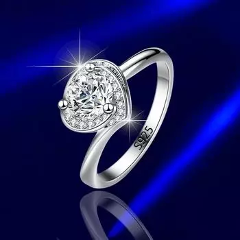 Кольца с муассанитом, женские кольца с бриллиантами, модные кольца весом в один карат для женщин 10