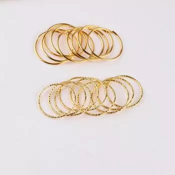 Кольца с тиснением 30 мм: Аксессуары для украшений своими руками closed ring; 30MM золотой