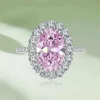 Кольца с высокоуглеродистым бриллиантом 5,6 карата для женщин, серебро S925, 8*12 мм, циркон овальной огранки, группа обещания, вечерние ювелирные украшения 6 белый