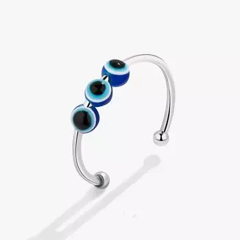 Кольца-спиннеры из стерлингового серебра 925 пробы для женщин, свободно вращающиеся, антистрессовые аксессуары для дня рождения, ювелирные изделия, подарок jz518