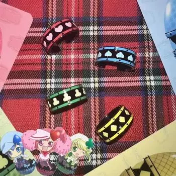 Кольца в стиле аниме Shugo Ran Miki Suu Dia, унисекс, регулируемое кольцо Y2K, ювелирные изделия, аксессуары, подарки Adjustable