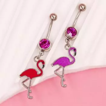 Кольца в виде кошачьего когтя для пупка для женщин и девочек, изысканные кольца в виде фламинго для пупка, пирсинг живота, ювелирные изделия, аксессуары, подарки