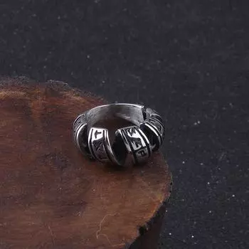 Кольца викингов Never Fade из нержавеющей стали, гладкое модное популярное североевропейское подарочное амулет 7