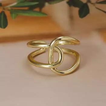 Кольца Yuedane из нержавеющей стали с двойной линией и перекрестной обмоткой для женщин, кольцо «Бесконечность», подарок, уникальный дизайн, модные украшения