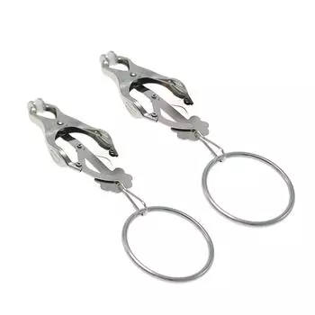 Кольца-зажимы для сосков из нержавеющей стали, сексуальные зажимы-бабочки, женские инструменты для флирта, игрушки для прелюдий, товары для взрослых, подвеска 1Yes