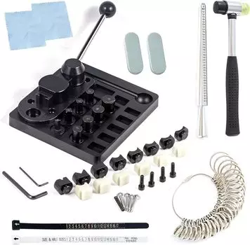 Кольцегибочный инструмент для изготовления ювелирных изделий, кольцегибочный инструмент с UZ AZ, набор измерительных инструментов для измерения размера колец, резиновый молоток