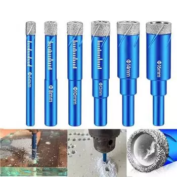 Кольцевая пила, резак для сухого сверления, открывалка для плитки, 6-16 мм, стекло 6mm