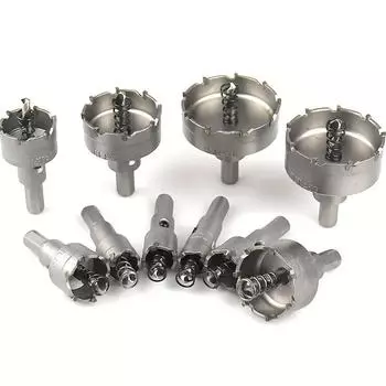 Кольцевая пила TCT с твердосплавным наконечником и титановым пилотным сверлом для металла, нержавеющей стали, железа и дерева 13mm