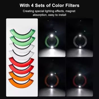 Кольцевая вспышка для макросъемки YONGNUO YN14EX II, камера Speedlite GN18 TTL, автоматическая/ручная вспышка, 5600K, 3 с, перезарядка чёрный