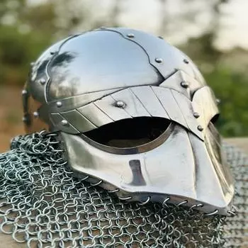 Кольчуга викингов вандал медуза стальной шлем кольчуга кованые доспехи ручной работы лучший подарок