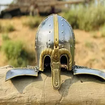 Кольчужный шлем викинга, доспехи, кольчужный шлем, средневековый латунный шлем, кольчуга, ручная ковка, доспехи, шлем, лучший подарок