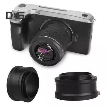 Кольцо-адаптер для камеры, простая установка, практичное металлическое кольцо-адаптер для камеры для объектива Nikon AI чёрный
