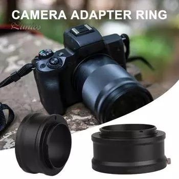 Кольцо-адаптер для камеры, простая установка, практичное металлическое кольцо-адаптер для камеры для объектива Nikon AI чёрный