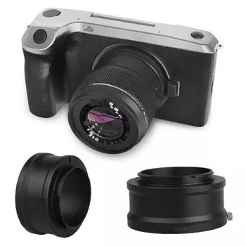 Кольцо-адаптер для камеры, простая установка, практичное металлическое кольцо-адаптер для камеры для объектива Nikon AI чёрный