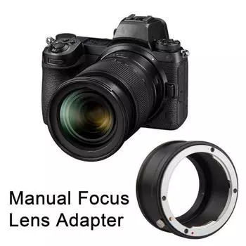 Кольцо-адаптер для камеры, простая установка, практичное металлическое кольцо-адаптер для камеры для объектива Nikon AI чёрный