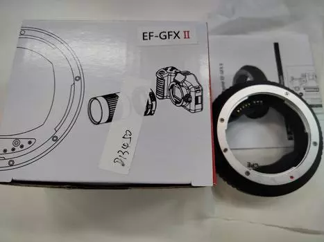 Кольцо-адаптер для объектива камеры с автоматической фокусировкой из алюминиевого сплава для замены объектива Canon EF-Mount на GFX Mount чёрный