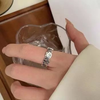 Кольцо Animal World Open Female S925 из стерлингового серебра с легким роскошным дизайном в стиле Minority Advanced Cold Style Opening is adjustable