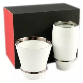 Кольцо Arita Ware Takumi no Kura Mutsumine Angel Shochu Glass 24482 (Фучи Платинум) Стекло/Пиво
