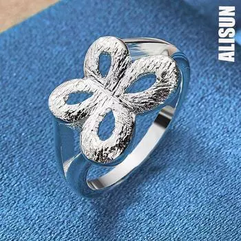 Кольцо-бабочка из стерлингового серебра 925 пробы, модные свадебные украшения 7#