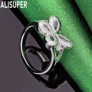 Кольцо-бабочка из стерлингового серебра 925 пробы, модное очарование, изысканные свадебные украшения 7#