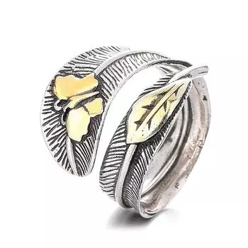 Кольцо-бабочка в стиле ретро для мужчин и женщин, личностные тенденции, выражающие круглые пальцы