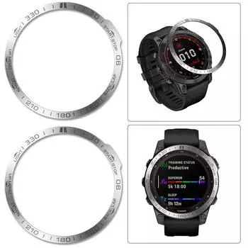 Кольцо-бампер из нержавеющей стали с безелем (Для Fenix 7X Silver)