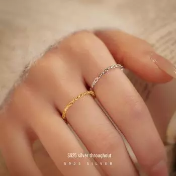 Кольцо Banyan Tree S925 Silver Hollow Open Ring — элегантный, многослойный дизайн для женщин RS1087, Adjustable opening