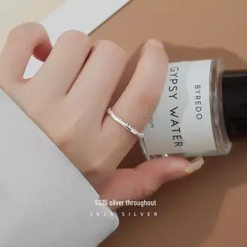 Кольцо Banyan Tree S925 Silver с бусинами — элегантный минималистский дизайн для женщин Adjustable opening белого золота