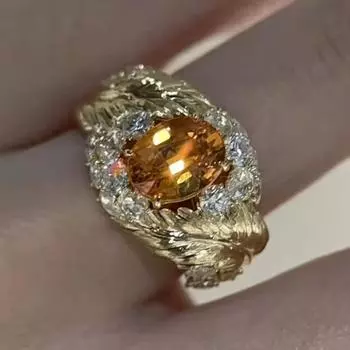 Кольцо BELLA BOX Italian Bratti Woven, резное, матовое, золотое, подходит для женской повседневной вечеринки, модные украшения Adjustable Opening жёлтый