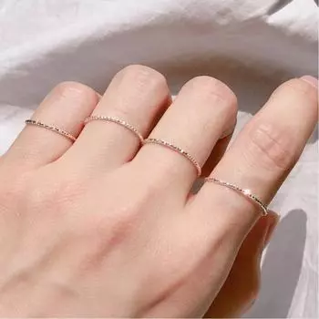 Кольцо Blue City 1+1 Mubae, полностью серебряное многослойное кольцо из стерлингового серебра