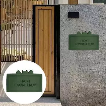 Кольцо Cam Claymore Mine Дверной звонок Передняя сторона к врагу Поддельная мина Реквизит Не беспокоить Не домогательства Мина Реплика Дверной звонок Взрослые розыгрыши Шутка Подарок A