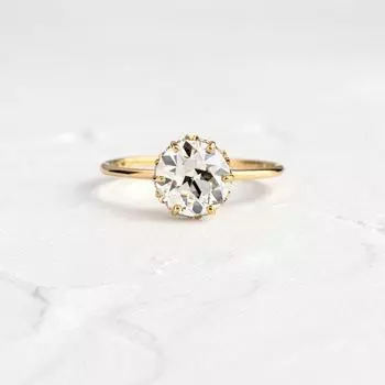 Кольцо Canner из стерлингового серебра 925 пробы с круглым цирконом для женщин и девочек, свадебные украшения на палец 6