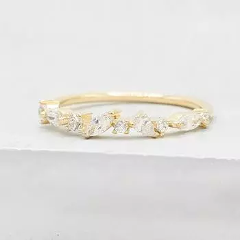 Кольцо Canner из стерлингового серебра 925 пробы с геометрическим цирконом и бриллиантом для женщин и мужчин, свадебные украшения 6