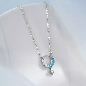 Кольцо Цепочка на ключицу Легкая Роскошная Нишевая Дизайнерская Зимняя Цепочка Женская Новая Цепочка для Свитера