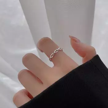 Кольцо-цепочка женское нишевое дизайн ступенчатое кольцо Ins Tide Feeling Light Luxury Cold Wind кольцо на указательный палец